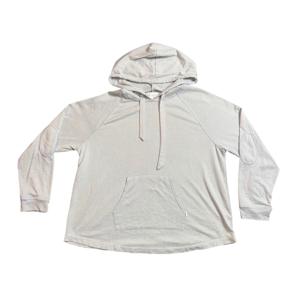 Koolaburra by UGG‎ Womens XXL Light Blue Heathered Elbow Patch Hoodie KB8724115